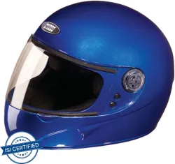STUDDS Chrome Super Motorbike Helmet (Flame Blue)