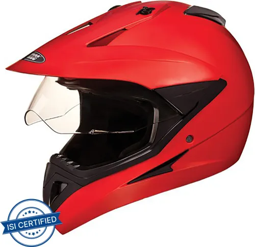 Image of Studds Motocross Plain Full Face Helmet with Visor