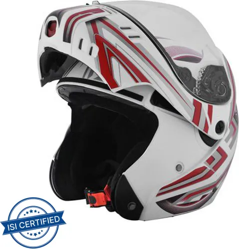 Image of STUDDS Ninja 3G D1 Motorbike Helmet (White N2)