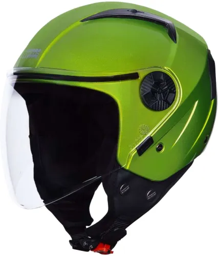 Image of STUDDS Open Face Helmet Vogue Motorbike Helmet (Parrot Green)