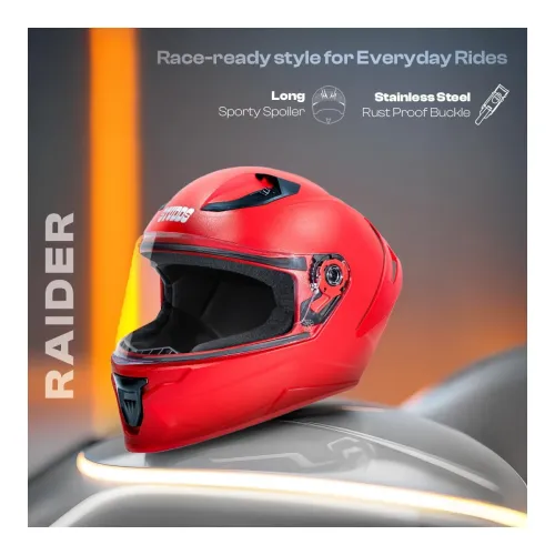 Image of Studds Raider Full Face Helmet (ISI Certified)