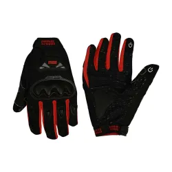 STUDDS SMG 6 Full Finger Bike Riding Gloves with Touch Screen Sensitivity Riding Gloves Riding Gloves (Red)