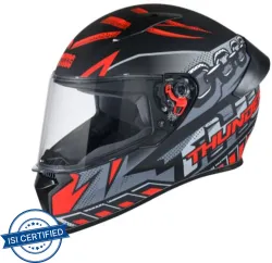 STUDDS THUNDER D5 Motorbike Helmet (Matt Black N2)