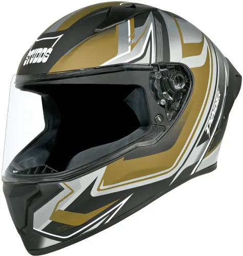 Image of STUDDS Thunder Flash Full Face ISI & DOT Certified Helmet with Spoiler and Clear