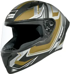STUDDS Thunder Flash Full Face ISI & DOT Certified Helmet with Spoiler and Clear