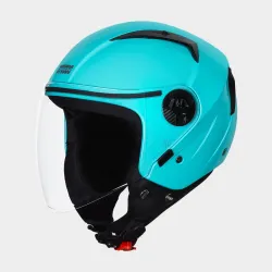 STUDDS Vogue ISI Certified Open Face Motorcycle Helmet with Clear Visor