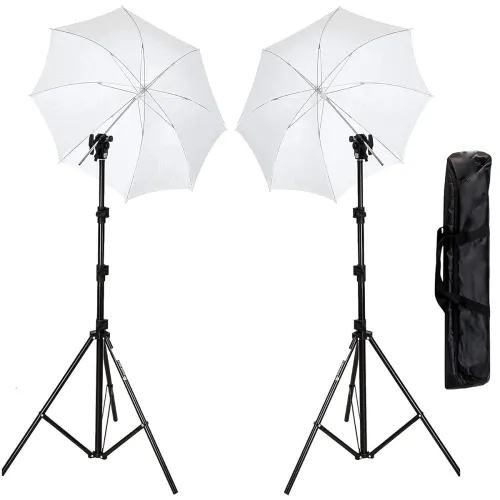 Image of Studio Home 33 Sungun Kit Umbrella Stand Setup Heavy Bracket Umbrella Adapter B-Bracket and Stand Double Set