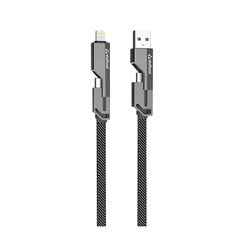 Image of Stuffcool Quad Pro 4-in-1 Metal Braided Cable