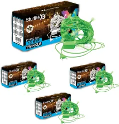 Sturlite 46 LEDs 10m Green Rice Lights (Pack of 4)