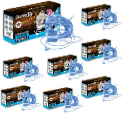Sturlite 46 LEDs 10m Blue Flickering, Steady Bulb Rice Lights (Pack6)