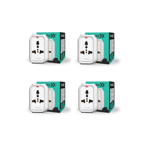 Image of Sturlite Alyx 3 Pin Plug 2-Pin & 3-Pin Socket - (Pack of 4)