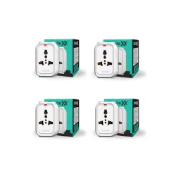 Sturlite Alyx 3 Pin Plug 2-Pin & 3-Pin Socket - (Pack of 4)