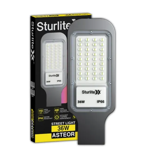 Image of Sturlite Asteor 36W LED Street Light | Cool White 6500K Color Temperature LED Street Lamp| IP66 Waterproof Surge Protect