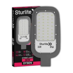 Sturlite Dysen 36W LED Street Light| Cool White 6500K Color Temperature LED Street Lamp| IP66 Waterproof Surge Protectio