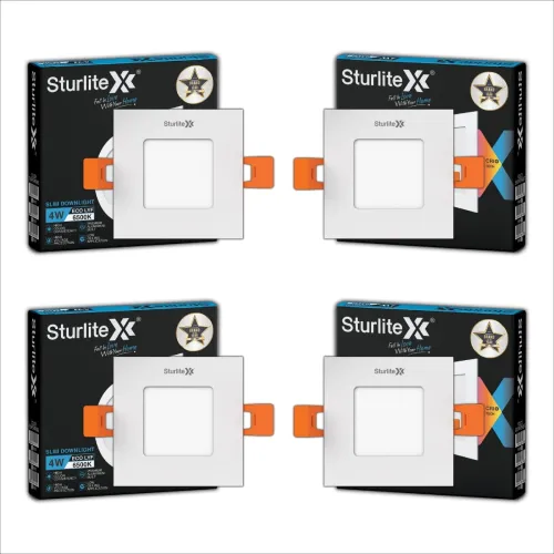 Image of Sturlite Eco LYF 4W Square LED Downlight (Pack of 4)