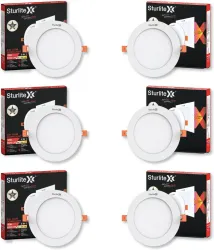 Sturlite Eco LYF 15W (3 in1) Round LED Downlight - (Pack of 6) 