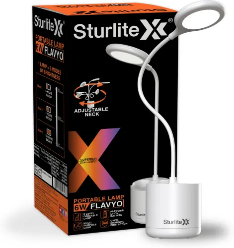 Image of Sturlite Flavyo 6W Rechargeable LED|(3 in 1) Color Light Table Lamp