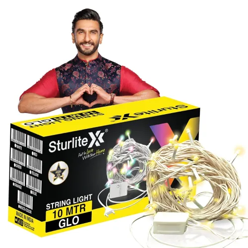 Image of Sturlite GLO 10 Meter 46 LED String Light | Copper Wire Serial Rice Jhalar Light