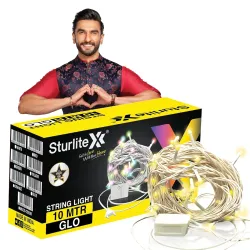 Sturlite GLO 10 Meter 46 LED String Light | Copper Wire Serial Rice Jhalar Light