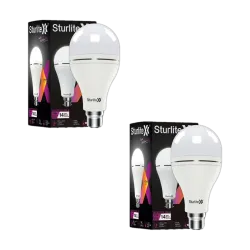 Sturlite Klik (3 in 1) 15W LED Inverter Bulb (Pack of 2) 14 hrs Bulb Emergency Light (White)
