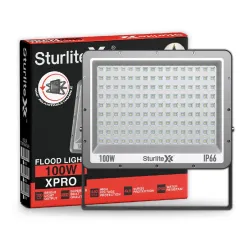 Sturlite Xpro 100 W LED Flood Light| Cool White 6500K Color Temperature LED Lamp| IP66 Waterproof Surge Protection Focus