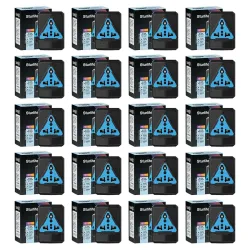 Sturlite Skycon 6A Universal Travel Adapter Plug (Black, Pack of 20)