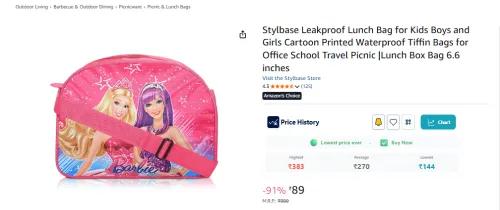 Image of Stylbase Leakproof Lunch Bag for Kids 