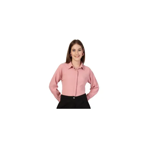 Image of Style Quotient Women Pink Smart Casual Shirt
