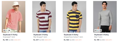 Image of Stylecast X Kotty Men Tshirt Starting @ ₹199