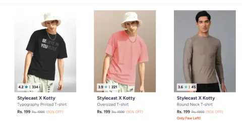 Image of Stylecast X Kotty Printed T-shirt Upto 90% OFF