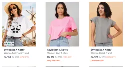 Stylecast x Kotty Women Tshirt Starting @ ₹168