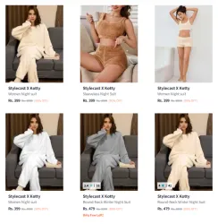Stylecaste women Witner Wear Nightsuit Starting @ ₹399