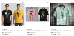 Stylesmyth Mens T Shirts Starting @ ₹84