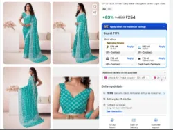STYLEVEDA Printed Daily Wear Georgette Saree