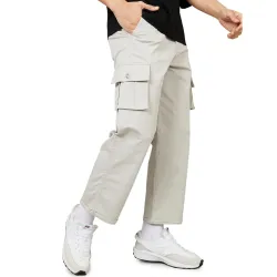 Styli Men Mid Rise Cotton Cargo Pants