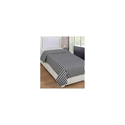 Image of Stylish Fleece Polar Strip Blanket 