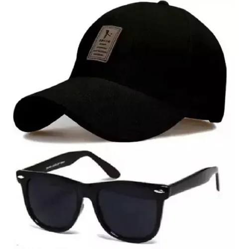 Image of Stylish Sport Baseball Cap & Sunglass for Men (Pack of 2)
