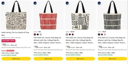 Image of Subtotal Bags starting ₹76 