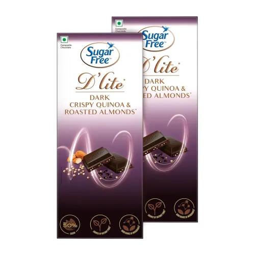 Image of Sugar Free D'lite Dark Chocolate Bar Pack of 2