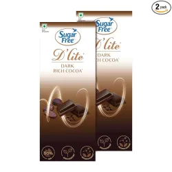 Sugar Free Dlite Rich Chocolate Bar, 80 Grams (Pack Of 2)