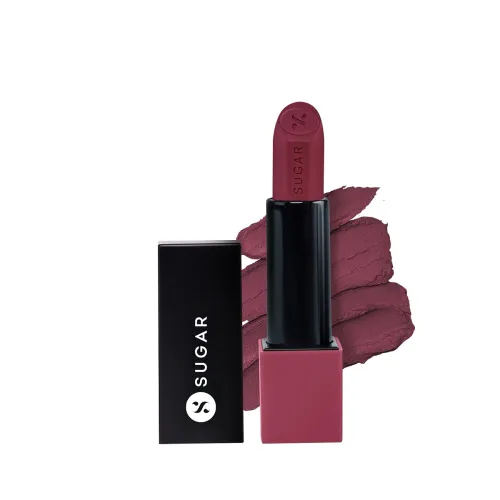 Image of SUGAR Cosmetics Glide Peptide Serum Lipstick (06 Moscow Mulberry, 4.2g)
