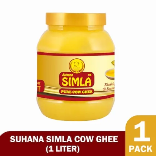Image of Suhana Simla Premium 1 Liter Danedar Cow Ghee 