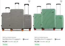 hrx by hrithik roshan suitcas Pack of 3 Minimum 80% Discount