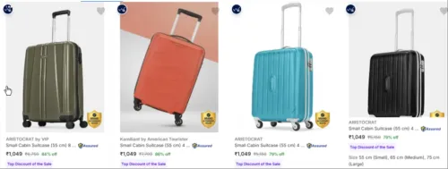 Image of SUITCASE at minimum 59% Discount