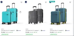 Suitcases at minimum 75% Discount