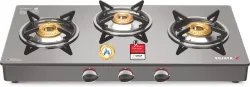 SUJATA Glass Automatic Gas Stove for Kitchen (3 Burners)