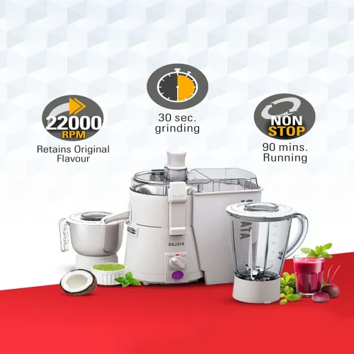 Image of SUJATA Powermatic Plus 900W Wet & Dry Grinder – 2 Jars