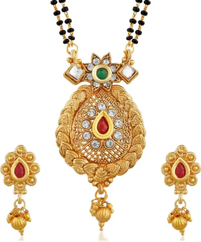 Image of Sukkhi Alloy Gold-plated Gold Jewel Set (Pack of 1)