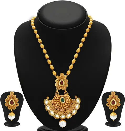 Image of Sukkhi Alloy Gold-plated Gold Jewel Set (Pack of 1)