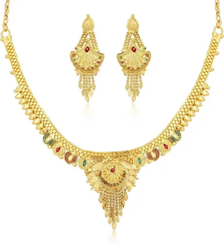 Image of Sukkhi Alloy Gold-plated Gold Jewel Set (Pack of 1)